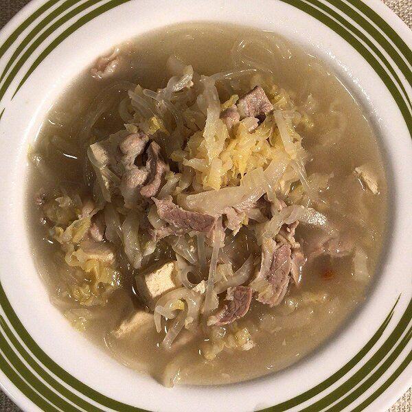 Pork Belly w. Pickled Cabbage Soup 酸菜粉丝白肉