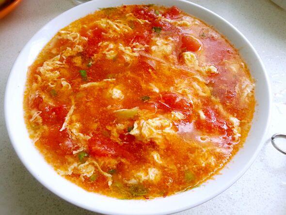 Tomato Egg Drop Soup 番茄鸡蛋汤